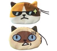 LEEQ 3pcs Mini Monedero, Monedero Kawaii de felpa suave, Lindo Monedero Pequeño con Cremallera, Monedero para Niños Monedero, Mini Monedero para Lápiz Labial, Monedas, Tarjeta de Crédito, Llaves