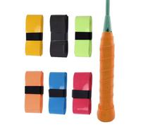LEEQ 6 Piezas Overgrip para Raquetas Tenis Bádminton Pádel Antideslizante y Absorbente Cinta Adhesiva de Repuesto para Mango con Agujeros Transpiración Grip Padel Overgrips Tenis Cinta para Raqueta