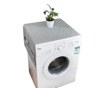 LEEQ Cubierta Polvo Refrigerador - Cubierta Polvo Lavadora 130 * 55cm, Cubierta Antipolvo del Refrigerador, Fundas para Secadora, Guardapolvo Lavadora, con Bolsillos Laterales