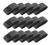 LEEQ Funeral Luto Brazalete - Ajustable Elástico Banda de Brazo Brazalete de capitanes Banda de Brazo, para el fútbol, el fútbol, el Baloncesto, el Respeto, el Monumento,Negro(15 Piezas)