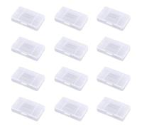 LEEQ Game Card Cartucho De Almacenamiento - 12pcs Caja De La Caja Cubierta De Polvo,Funda Protectora De Plástico Transparente A Prueba De Arañazos,para Nintendo Game Boy Advance GBA
