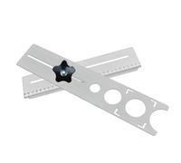 LEEQ Herramienta De áNgulo De Metal De Regla - Herramienta De Plantilla De CeráMica De Regla Plantilla De áNgulo Herramienta De Plantilla De Arquitecto para Carpintero Solador Pavimentar Hoyo