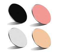 LEEQ Placas de Metal de Repuesto - 4pcs Láminas Metálicas Magnético Delgada, Soporte de teléfono de Coche Adhesivo CD de Metal para Montaje de Coche Kits, para Soporte Movil Coche Imán