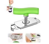 LEEQBCR 1 pieza Abridor De Tarros, Effortless Arthritis Jar Opener, Multifunción Abrelatas Ajustable Inoxidable, Abrelatas para Personas Mayores Ahorrar Trabajo Herramientas Cocina