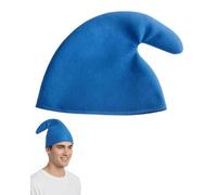 LEEQBCR 1 pieza Dwarf Hat Gorros de Bruja Hada y Pitufo Sombrero de Fiesta para Adultos Accesorios para Disfraces de Hada de Jardín para Halloween Carnaval y Navidad