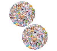 LEEQBCR 100 Piezas Pegatinas reflectantes de la serie Kawaii para Scrapbook, Diario, Portátil, Bicicleta, Moto, Coche, Ordenador, Graffiti, Adolescente