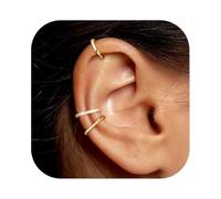 LEEQBCR 3 piezas de oreja para mujer, falso piercing para oreja, ajustable, falso, oreja, sin agujero, sin agujero, no piercing Helix cartílago, conjunto de joyas