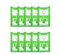 LEEQBCR Pack 10 Bolsas Antihumedad PREMIUM de 50g Función 2 EN 1 Deshumidificador Armario con Aroma, Bolsas Absorbentes de Humedad y Condensación. Quita Moho y Olores en Armarios, Ropa, Casa(A)