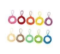 LeeQinersw 1 Juego de Loom Potholder Loops con Aros para Telar Manual Incluye Kit de Tejido a Mano Lazo Tejido Elástico Y Herramienta para Proyectos DIY Adecuado, 10 Colores 120pcs, Individual