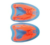LeeQinersw 1 Par Guantes de Natación Paletas de Mano Paletas de Resistencia para Aprendizaje Aletas de Mano Accesorio Práctico Hecho de PP y TPE Aptas para, Orange M