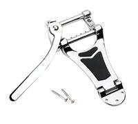 LeeQinersw 1 Pieza Tremolo Tailpiece Bridge Accesorio Esencial para Guitarra Eléctrica Vibrato Puente para Jazz Guitarra Archtop Fabricado en Zinc Adecuado para