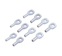 LeeQinersw 10 Piezas Terminal de Ojal Cable Acero Accesorios Máquina Ejercicio Conector Metálico Fácil Acople Adecuado para Equipos Deportivos Gimnasio en el, 5MM