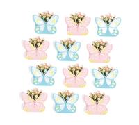 LeeQinersw 12 Cajas de Papel con Flores Y Mariposas para Regalar en Cumpleaños O Fiestas de Té.
