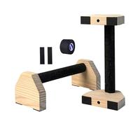 LeeQinersw 2 Piezas Barras para Flexiones de Madera Paralletes Portátiles Y Estables Mangos Ergonómicos Antideslizantes Bases Adecuadas para Adultos Fitne, 25cm