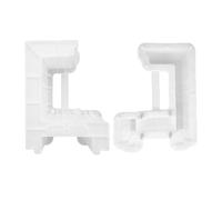 LeeQinersw 2 Piezas Molde para Pozo Modelo de Bloque de Pared de Redondo Desmontable Manual Reutilizable Principal para de Jardín Adecua, Style F
