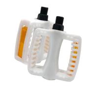 LeeQinersw 2 Piezas Pedales para Bicicleta Infantil Accesorios Infantiles Pedal Universal Rodamientos Construcción Ligera y Diseño Seguro Apto para Ciclismo de, Imperial Y Blanco