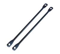 LeeQinersw 2 Piezas Placa Conectora Trasera Soporte para Bastidor Trasero Extensor de Portaequipaje Varilla Multifuncional de Hierro Indicada para Bicicletas So, Rack Recto Redondo
