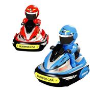 LeeQinersw 2 Piezas RC Snubber Car Vehículos de Juguete Controlados a Distancia con Figuras Interactivas Función de Batalla Y Luz Material PP Adecuado P, Azul Rojo