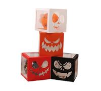 LeeQinersw 4 Cajas de Globos con Adornos de Calabaza Aterradores para Fiestas, Cumpleaños Y Navidad.