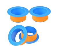 LeeQinersw 4 Piezas Dispensador de Film Estirable Mango Manual para Envolver Palets Protector de Manos Soporte Giratorio de Película Material Pp Resistente, 76 Mm, Naranja Azul