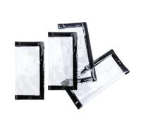 LeeQinersw 4 Piezas Fundas para Señuelos de Pesca Cubiertas Transparentes PVC Almacenamiento Fácil de Abrir Cierre Seguro Adecuadas para Pesca Recreativa, L