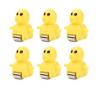 LeeQinersw 6 Piezas Juguete Pista Animales Figuras Escalera Accesorios PVC Adecuado para Niños Baño Actividades Preescolares Juegos en el Hogar, Pato 6 Piezas
