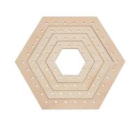 LeeQinersw 6 Piezas Telar de Madera Kit de Arte de Tejido Tablero de Tejido Creativo Herramientas para Tejer Material de Madera Seguro para Niños Adecuado para M, Set de 4pcs