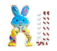 LeeQinersw 9 Piezas Golf Bunny Set Golf Club Juguetes Bolas Madera Instalación Rápida Desarrollo Habilidades Adecuado para Niños Niñas Pascua Actividades Familia, Style a, tal como se describe