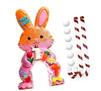 LeeQinersw 9 Piezas Golf Bunny Set Golf Club Juguetes Bolas Madera Instalación Rápida Desarrollo Habilidades Adecuado para Niños Niñas Pascua Actividades Familia, Style E, tal como se describe
