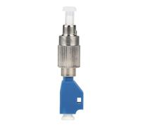 LeeQinersw Adaptador de fibra a LC, adaptador de brida de fibra, conector acoplador óptico, hembra LC macho, Azul