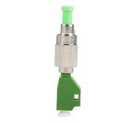 LeeQinersw Adaptador de fibra a LC, adaptador de brida de fibra, conector acoplador óptico, hembra LC macho, Verde