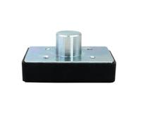 LeeQinersw Almohadilla Soporte Acero con Poste Central Compacto Pad Elevación con Base Acolchada Negra Antideslizante Almohadilla Elevadora Coche, Estilo B