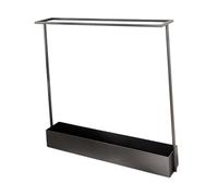 LeeQinersw Badminton Racket Rack Exhibidor de Raquetas de Tenis y Bádminton con Estante Metálico Espacio para Pelotas y Bandas Fácil Montaje Adecuado para, Negro