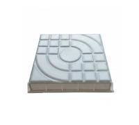 LeeQinersw Baldosa de Pavimento de Hormigón Molde Plantilla Adoquinada Patrón Español Polipropileno Reforzado y Fácil de Limpiar para Jardín Patio Veredas, Blanco, 25x25x4cm