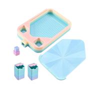 LeeQinersw Bandeja Organizadora de Cuentas para Diamantes Herramienta de Organización con Embudo Y Tapa Accesorio Innovador de Manualidades Adecuada para Separar, Vistoso, Individual