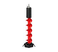 LeeQinersw Barrena Hielo Manual Portátil Barrena Hielo con Hoja Espiral Acero Aleación Herramienta Perforación para Estanques Helados, 180 Cm