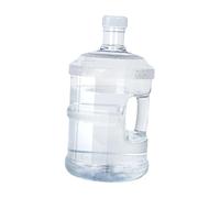 LeeQinersw Botella de Agua Reutilizable Portátil con Asa y Tapón Antigoteo Fabricada en Material PC Resistente Apta para Dispensador Adecuada para Camping, Claro 5l