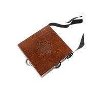 LeeQinersw Cajón Portátil de Madera Tambor de Mano Percusión Instrumento Musical con Estructura Ligera Y Sonido Natural Adecuado para Estudios Viajes Reuniones S, Cuadrado Marrón