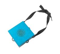 LeeQinersw Cajón Portátil de Madera Tambor de Mano Percusión Instrumento Musical con Estructura Ligera Y Sonido Natural Adecuado para Estudios Viajes Reuniones S, Cuadrado Azul