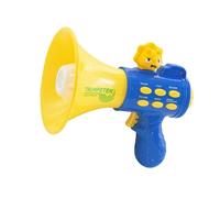 LeeQinersw Cambiador de Voz Juguete para Niños con Claves Multifunción Megáfono Creativo Manual Altavoz Divertido Grabadora Educativa PP Idóneo para Actividades, Azul