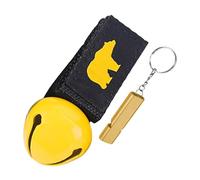 LeeQinersw Campana para Dispositivo de Prevención Portátil Silenciamiento Manual Resistente para Caminatas Escalada Ciclismo Pesca Adecuado para, Amarillo