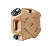 LeeQinersw Camping Agua Contenedor con Dispensador Y Tapa con Anillo de Silicona Que Evita Derrames Y Facilita La Limpieza Adecuado para Salidas Familiares, Caqui