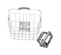 LeeQinersw Cesta para Bicicleta Ligera con Fácil de Instalar Organizador de Carga Portaequipaje Estable Transportador de Animales Pequeños Adecuada para, Aleación de Aluminio, con Asa