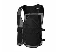 LeeQinersw Chaleco Reflectante para Verano Diseño con Bolsillos para Hielo Malla Aireada y Cómoda Corporal Adecuado para Trabajadores Industriales Largas Jornadas al Exterior, Negro