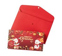 LeeQinersw Christmas Moneys Gift Envelope Porta Dinero Y Tarjetas Navideñas con Seis Ranuras Papel Ligero Fácil de Transportar Y Montar Adecuado para Mujer Hombr, Papa Noel