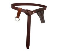 LeeQinersw Cinturón de Caballero Medieval, Accesorio para Disfraz, para actuaciones escénicas y, MarrÓn