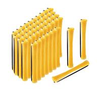 LeeQinersw Cold Wave Perm Rods Barras para Frías Rizadores de Cabello con Banda Elástica Y Tapa Protectora Material Resistente de Resina Adecuado para, 50 piezas 0,7 cm