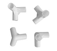 LeeQinersw Conector Pieza Tienda Conector Tubo Marco PVC Resistencia Intubación Adecuado para Jardín Invernadero Bricolaje Almacenamiento, 4 Piezas