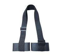 LeeQinersw Correa para Transportar Esquís de Hombro Y Cinta para Bastones Portador Ajustable de Nailon Resistente Adecuado para Viajes a La Montaña Y Pi, Negro