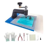 LeeQinersw Cortador de Vidrio Juego Herramienta Circular para Lentes Compás de Corte Almohadilla Antideslizante Pliegos de Metal Pinza Función Ergonómica